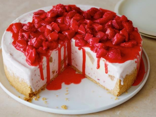 Cheesecake απο φράουλες