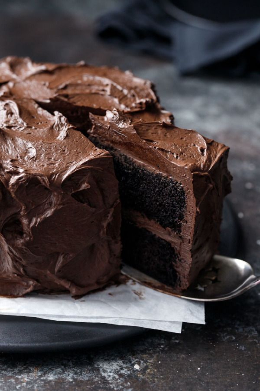 Σοκολατένιο fudge κέικ με καραμέλα
